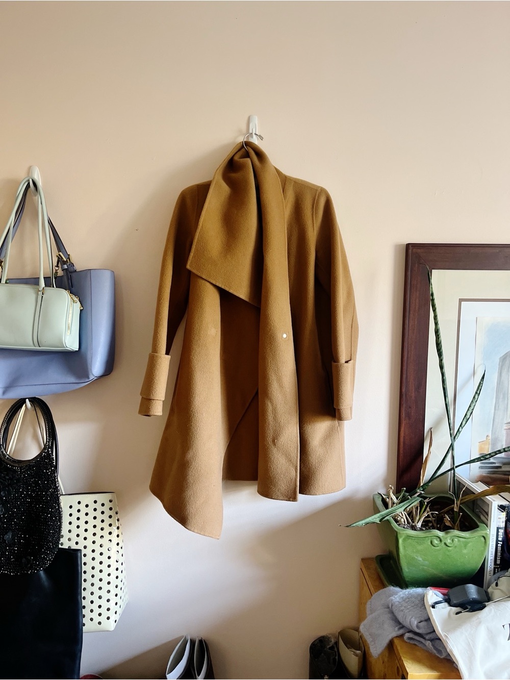 Vince Asymmetrical Wool Coat XS